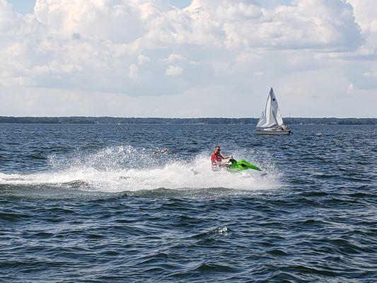 Experience Lake Murray on an Aquafun Paddle and Ski Jet Ski Rental - An amazing way to play on the water