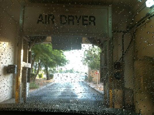 In the car wash