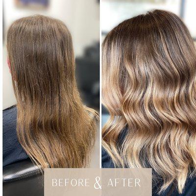 Balayage Before & After