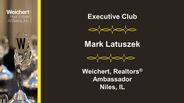 Received the Executive Club award from Weichert Realtors