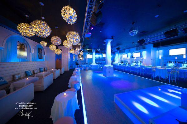 Coliseum as you enter with our intelligent lighting set to blue.