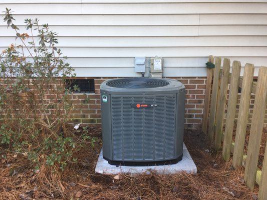 2 Ton Variable speed Trane heat pump