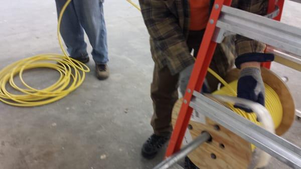 Fiber Pull for 100Mb Internet