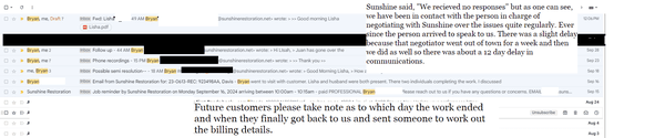 Proof that we did not stop talking to them. We have been in literal contact negotiating for the last month and a half regularly.