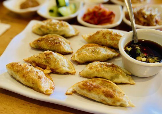 Gyoza potstickers. I didn't want to share