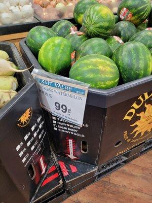 Seedless watermelon, yum