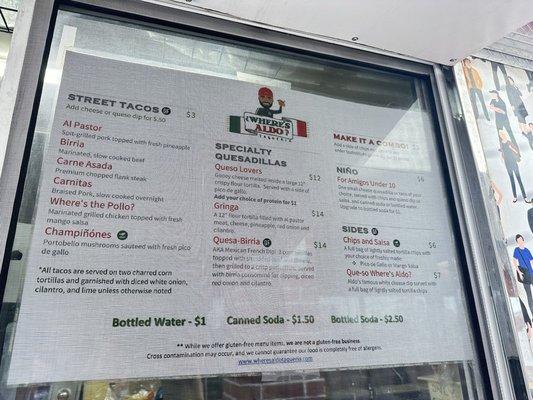 Food Truck Menu