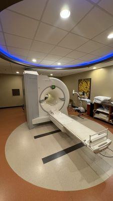 MRI. Actually not claustrophobic at all. Very easy experience.