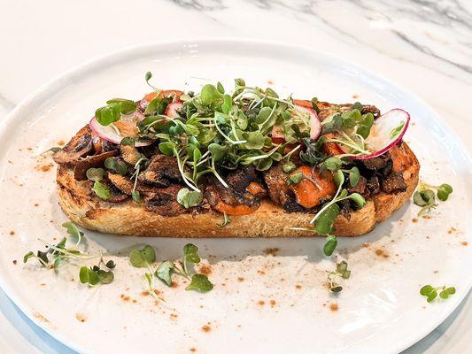 Adaptogenic mushroom toast