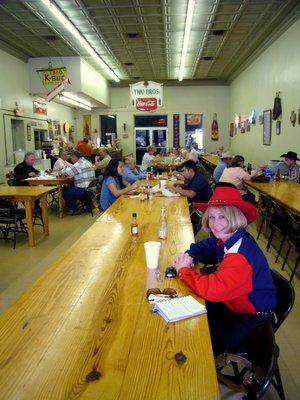 At Smitty's BBQ, Lockhart, TX.