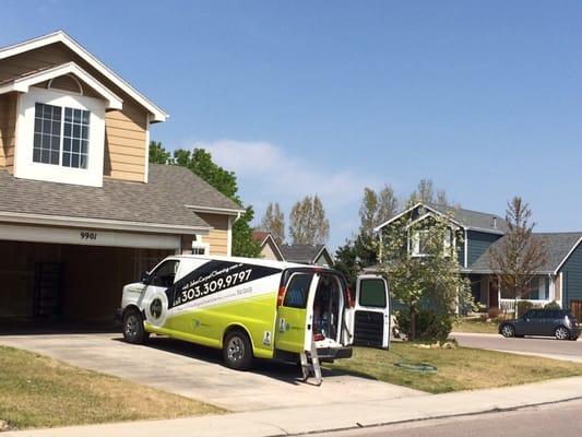 Jake's Carpet Cleaning vehicle.