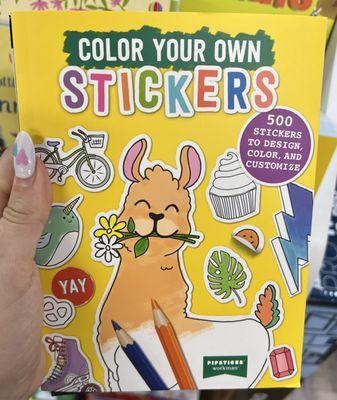 Pipsticks Color Your Own Stickers Book~ Our 6 year old loves stickers and coloring books, found a 2-in-1!