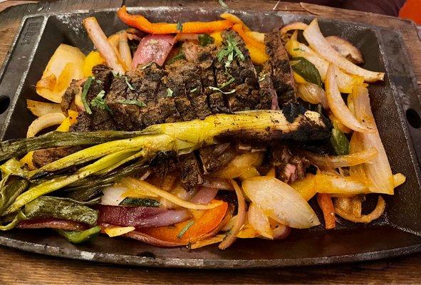 Steak fajitas