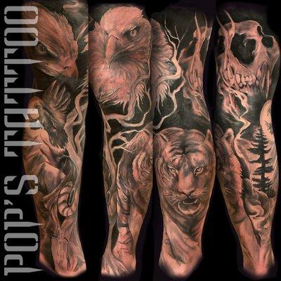 Incredible nature leg sleeve by Sol.