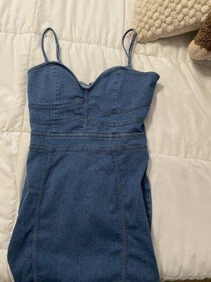 Cute going our denim dress find. Princess poly (uncertain of original price) but only $8