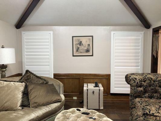 Palm Beach Shutters with HiddenTilt, available at SmartLooks Window and Wall Decor in Richardson, Texas