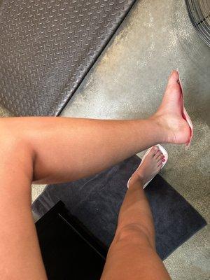 Corrected sock tan