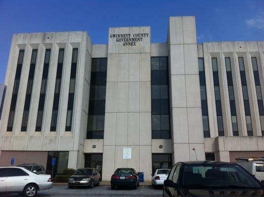 Outside the 750 Perry Street county tax office