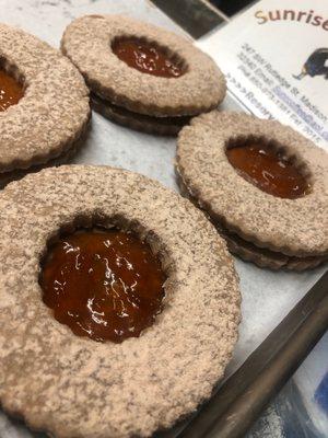 Custom Jumbo Linzer Tart Cookies