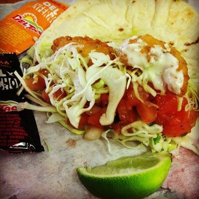 crispy baja shrimp taco