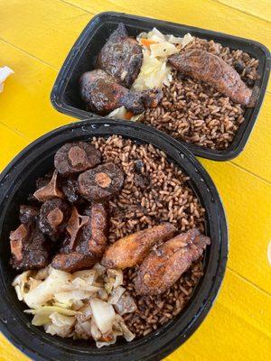 Large Jerk Chicken and Large Oxtail Meal 5/5