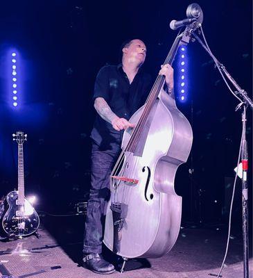 Chris Smith on stand up Bass