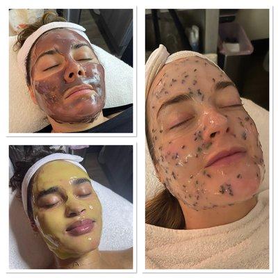 3 Clients with different types of Hydro Jelly Masks. Which one is best for your skin type?!?