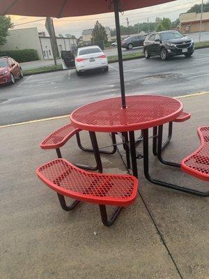 Outside seating