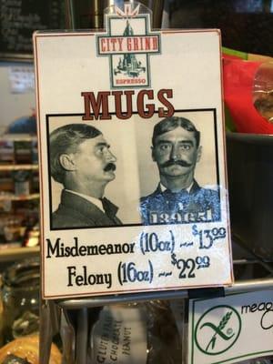 They sell mugshots! I mean mugs!