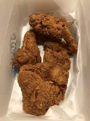 I Love Chester's Fried Chicken. Two thighs, two wings, to go !!! Available inside Fuel City.