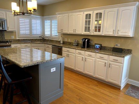 After: Kitchen cabinets