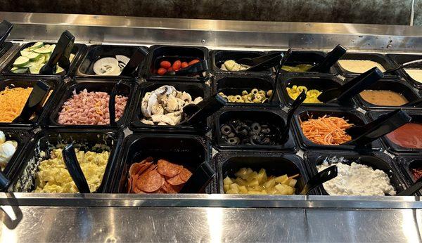 Love the salad bar.  Always fresh!