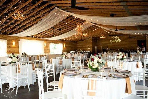 Ceiling draped barns are the best!