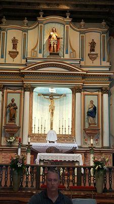 Inside the church