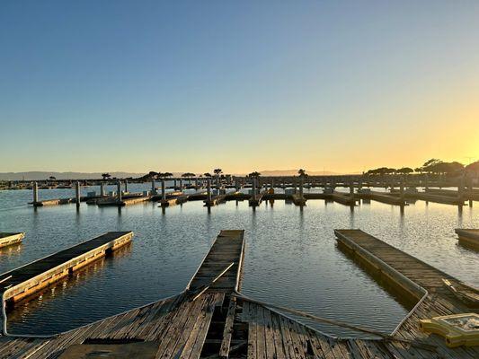 Sunset at the marina