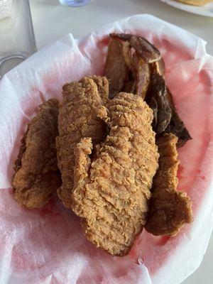 Chicken tenders and house made fries