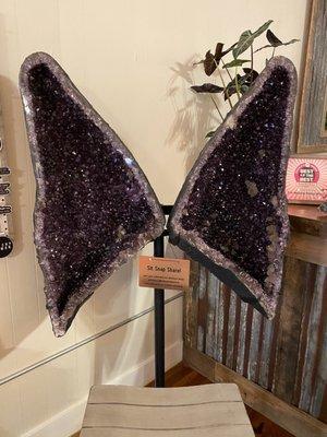 Very pretty amethyst wings.  Encourages you to take a photo and share.