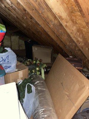 Unpacked attic