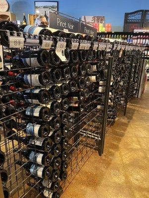 Nice wine selection