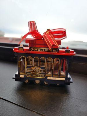 Ghirardelli cable car gift & my souvenir