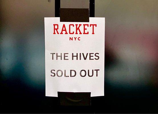 The Hives live at Racket NYC - SOLD OUT (05/16/2023)