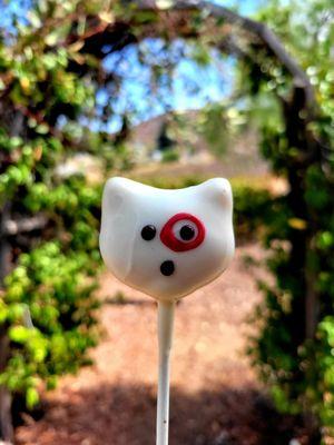 Bullseye cake pop