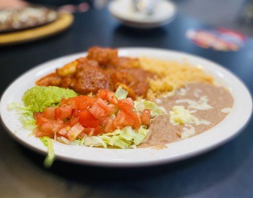 Shrimp a la Diabla. My fave here. SPICY! OLE! :)...