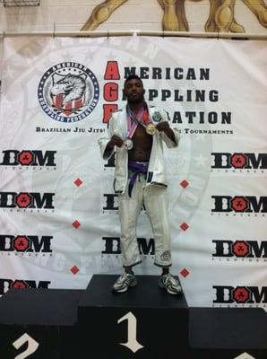 Mikal Abdullah Double Medaling at the 2013 American Grappling Federation's Winter Classic.