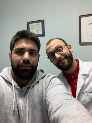 Me and Dr. Rasheed after receiving a great adjustment