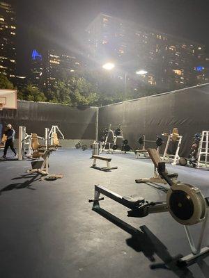 Outdoor workout area august 2021