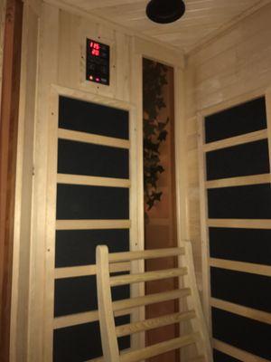 30 minutes in the infrared sauna