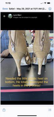 Totally ruined heel!