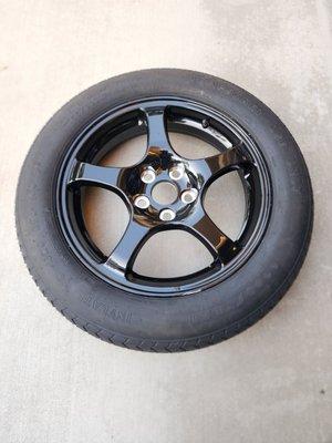 Temporary spare for a 2022 Toyota Sienna