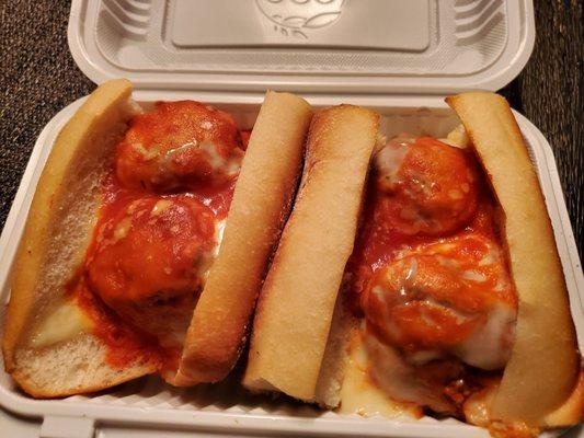 Meatball parm hero